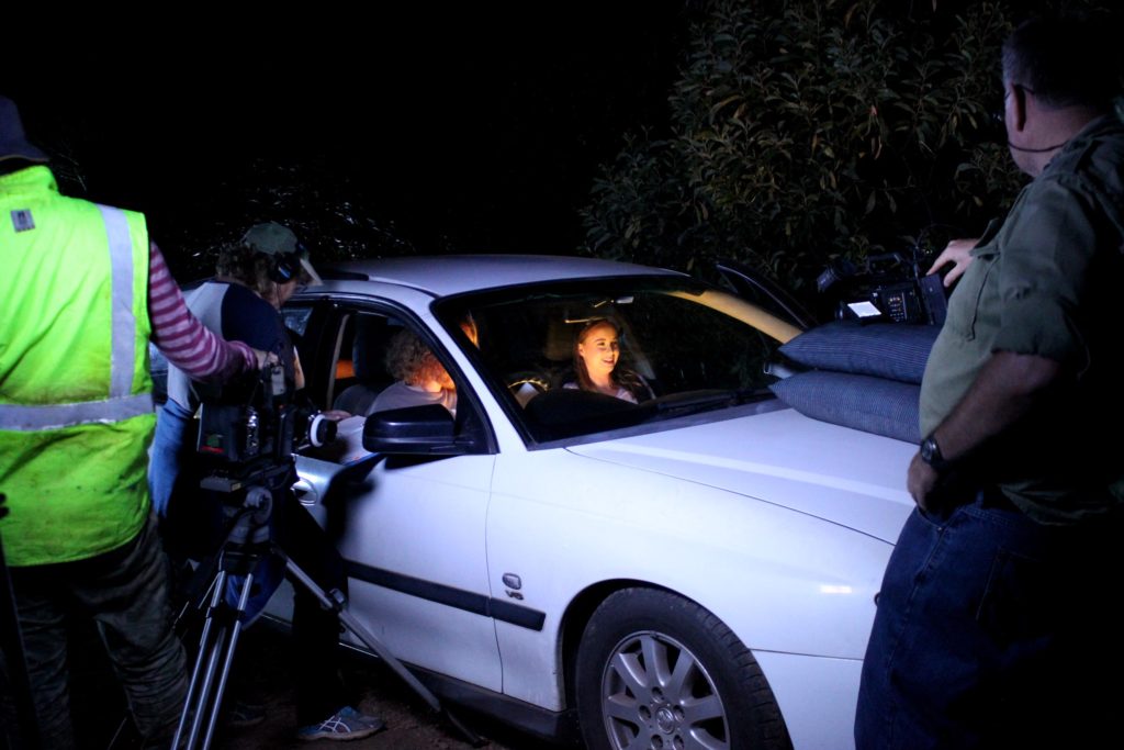 USQ FIlm Students – On Set Filming Unquiet